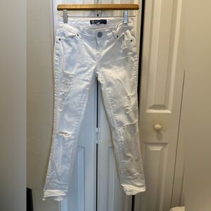 Boom Boom Jeans White Distressed Skinny Jeans Women’s Size 1